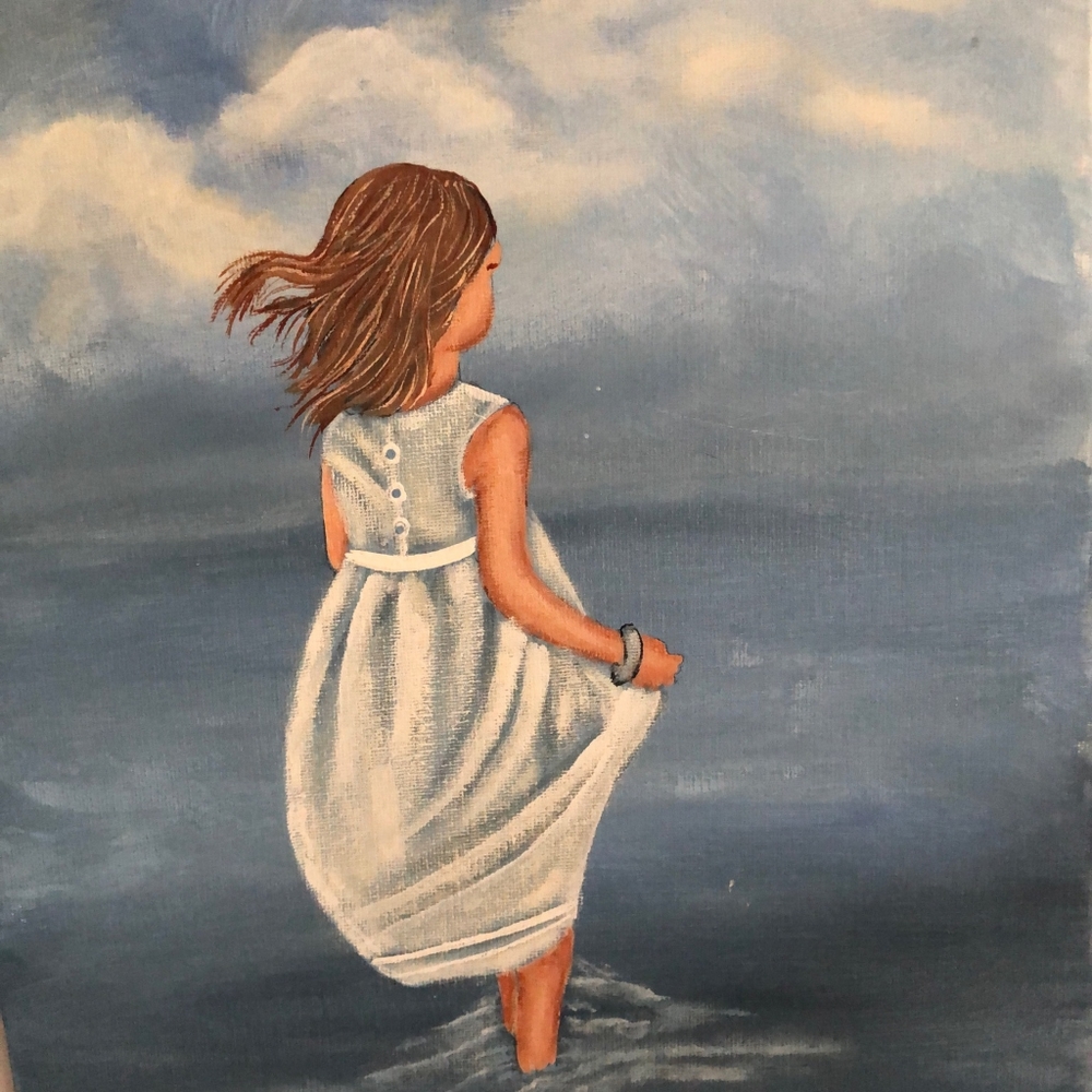 Original Hand painted pastel wall art